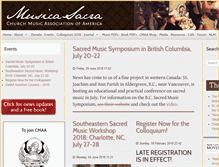 Tablet Screenshot of musicasacra.com
